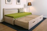 Tandem Klasik - rozkladacia postel, bez područiek, rovné rohy